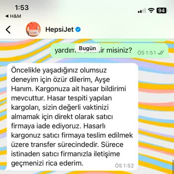 H&M Ve Hepsijet Arasında Kaybolan Sipariş: İletişim Eksikliği