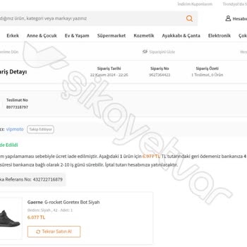 Yanlış Ürün Ve İade Sürecinde Mağduriyet