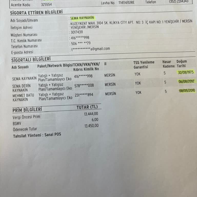 Anadolu Hayat Sigorta'da Provizyon Sorunu Ve İletişim Eksikliği