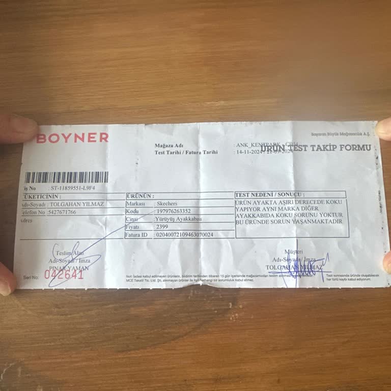 Boyner'den Aldığımız Ayakkabıda Koku Problemi