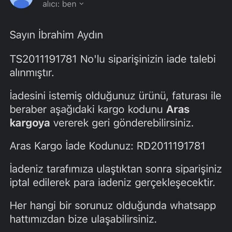 Yanlış Renk Ürün Ve İletişim Sorunu
