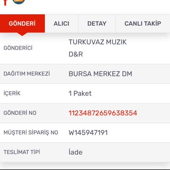 Kargom Sende İle Yaşanan Teslimat Ve İade Süreci Sıkıntısı