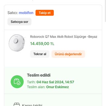 Roborock Q7 Servis Sürecindeki İletişim Sorunları Ve Ürün İadesi Problemi