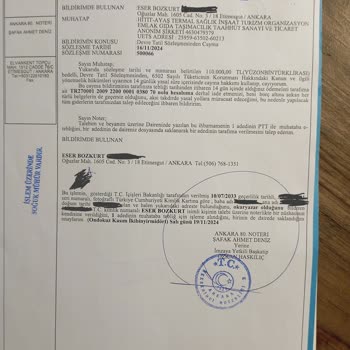 Hitit Ayaş Termal'de Sözleşme Yanıltmacası Ve Geri Ödeme Sorunu