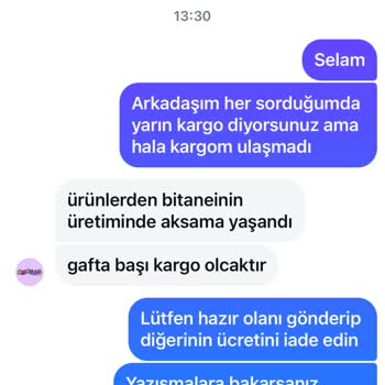 Çocuk Ürünleri Sipariş ve İade Sorunları