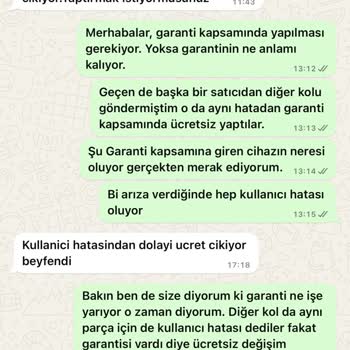 Garanti Kapsamındaki Ürünün Onarılmaması Ve Ücret Talebi