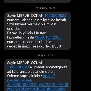 Almadığım Modemin Ücreti Hakkında Bilgilendirme