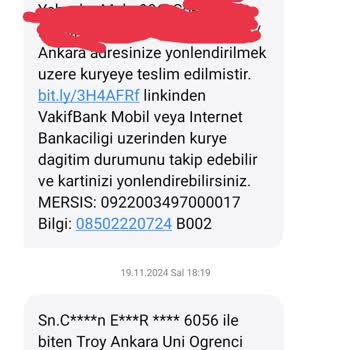 VakıfBank Kredi Kartı Teslimatında Sürekli Sorunlar