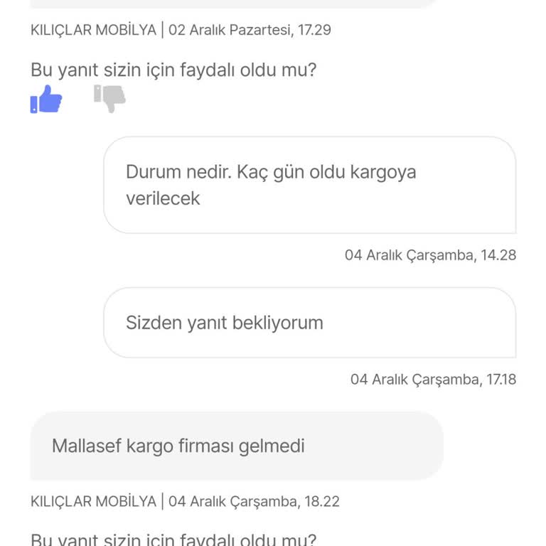 Hepsiburada'dan Sipariş Verdim, Kargoya Verilmedi!