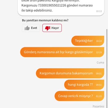 Eksik Ürün Ve Geciken İade Sorunu