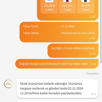Eksik Ürün Ve Geciken İade Sorunu