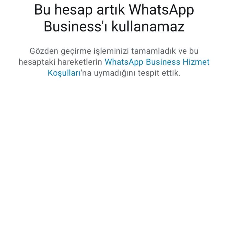 WhatsApp Hesabım Haksız Yere Kapatıldı