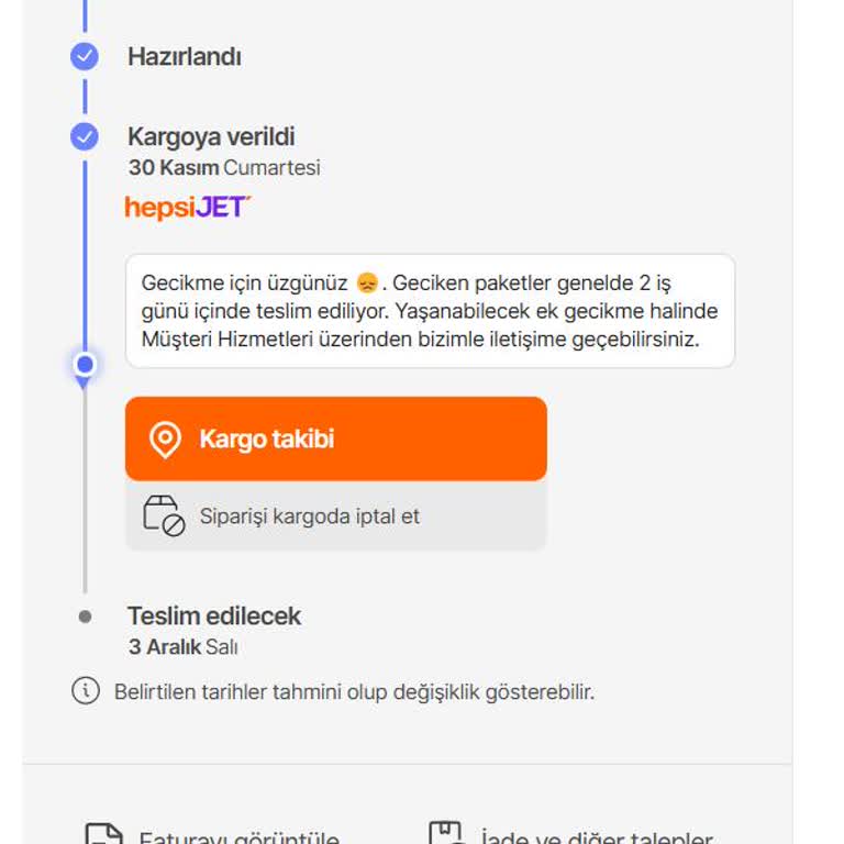 Hepsijet Bağcılar Dağıtım Merkezinde Teslimat Sorunu Ve İletişim Eksikliği