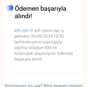 Loft'tan Alışveriş Yaptım, Siparişim Ortada Yok