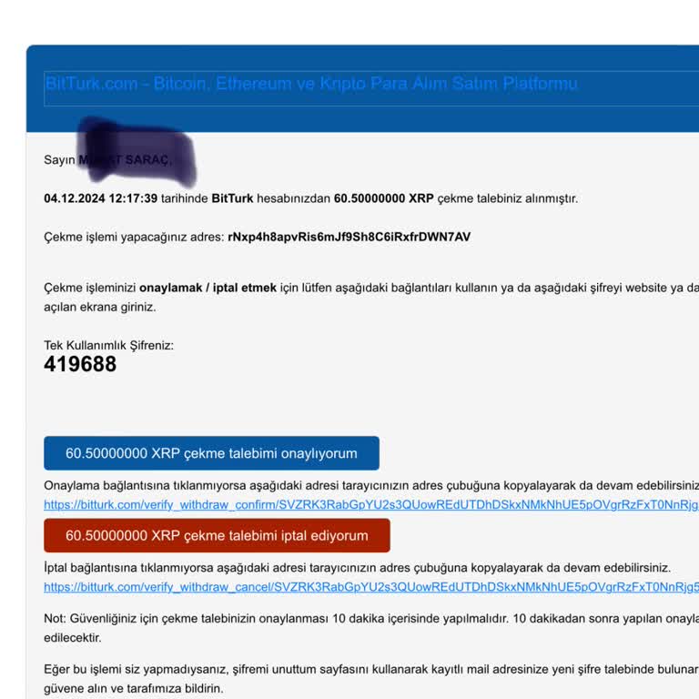 Ripple Transferinde Başarısızlık Ve Ulaşılamayan Destek