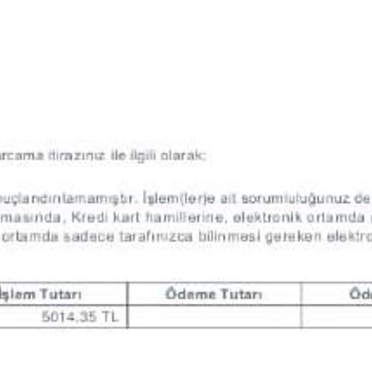 Kullanılmayan Karttan İzinsiz Para Çekimi