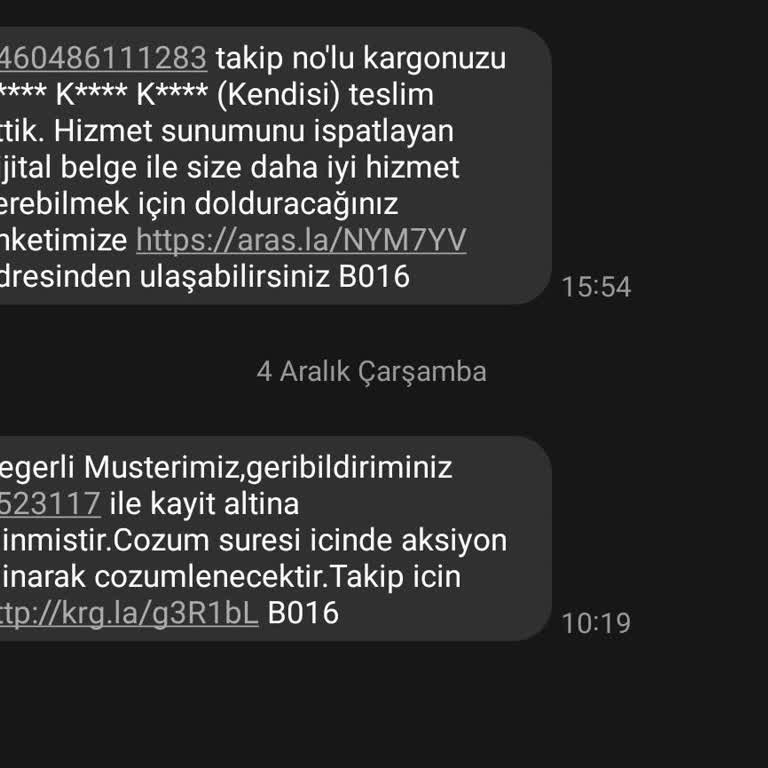 Teslim Edilmeyen Kargo Ve Yanıltıcı Mesaj: Mağduriyet Devam Ediyor