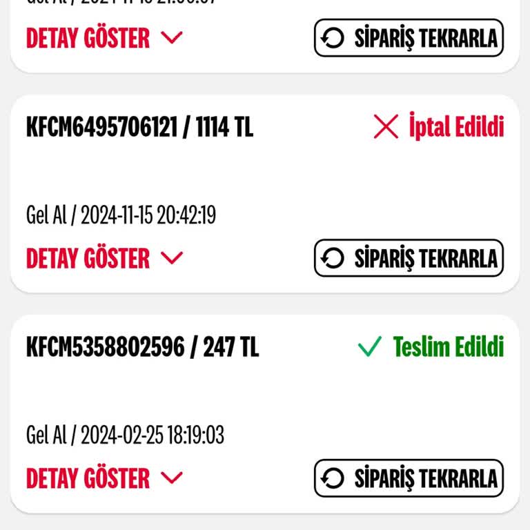 KFC İade Sürecindeki Sorunlar