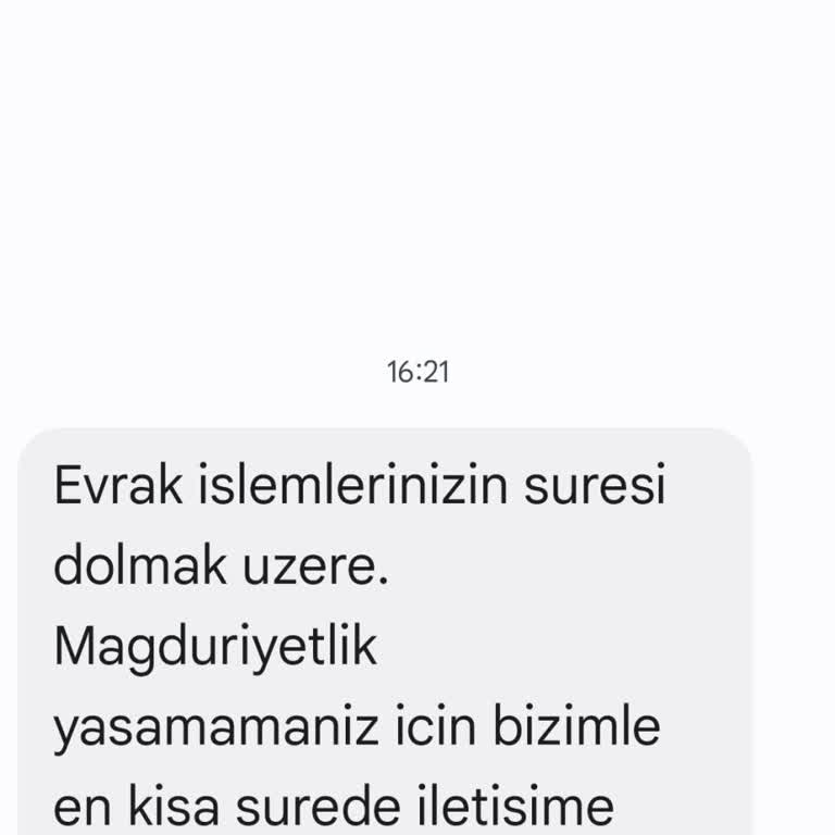 Yanıltıcı SMS Mesajlarıyla Mağduriyet
