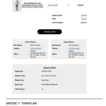 Sipariş Teslimatında Gecikme Ve Müşteri Hizmetleri Sorunu