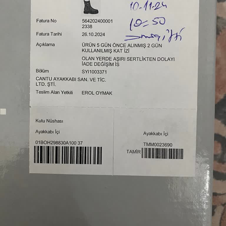 Hotiç Ayakkabıda Hayal Kırıklığı: Rahatsızlık Ve Müşteri Hizmetleri Sorunu