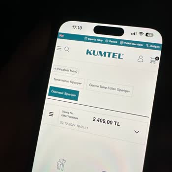 Kumtel'den Alınan Davlumbaz Siparişi Görünmüyor
