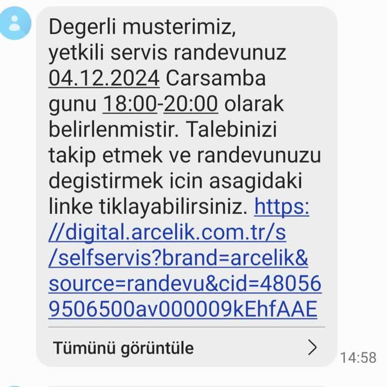 Arçelik Servis Randevusunda Yaşanan Gecikme Sorunu