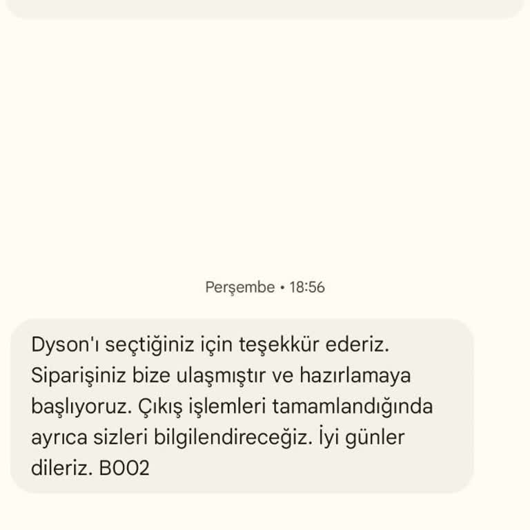 Dyson Müşteri Hizmetlerinde Hayal Kırıklığı