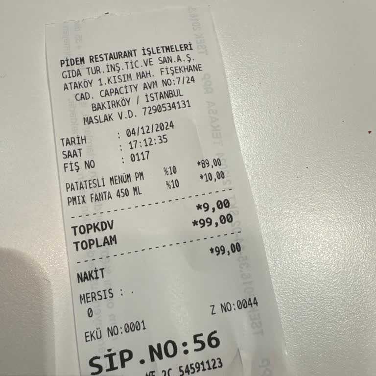 Eksik Para Üstü Ve Bozuk Patatesli Pide Sorunu