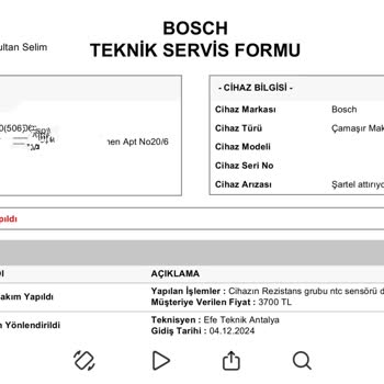 Yetkili Servis Fiyat Farkı Şoku