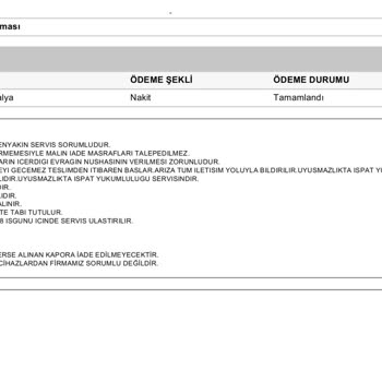 Yetkili Servis Fiyat Farkı Şoku