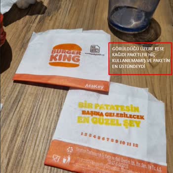 Burger King Siparişim Soğuk Ve Dağınık Geldi, İade Sorunu Yaşıyorum