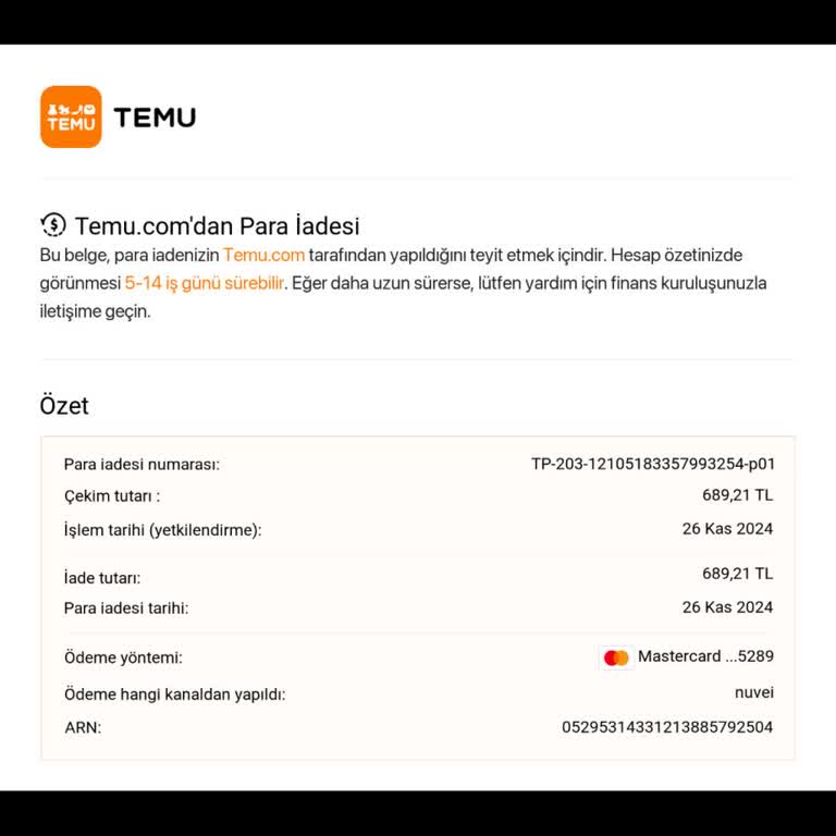 İade Fiyaskosu: Temu Ve Yapı Kredi Arasında Mağduriyet