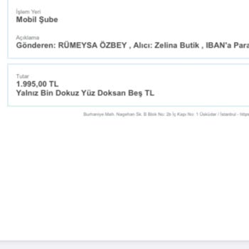 Zelina Butik'in Sahte Ürün Paylaşımları Ve Sipariş Sorunu