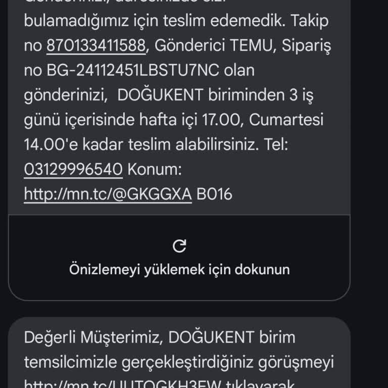 Kargom Adrese Ulaşmadı Ve Yanıltıcı Mesaj Gönderildi