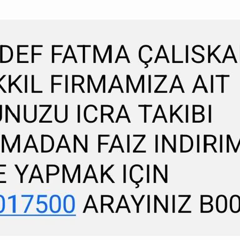 Hukuk Bürosundan Gelen Asılsız Borç İddiası