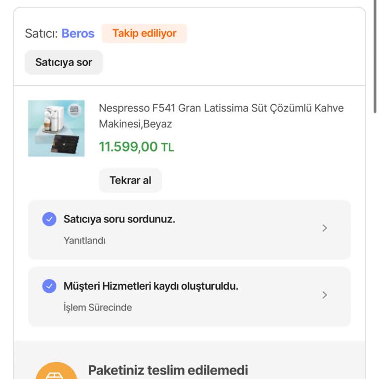 Kargo Sorunu Ve Ürün İptali
