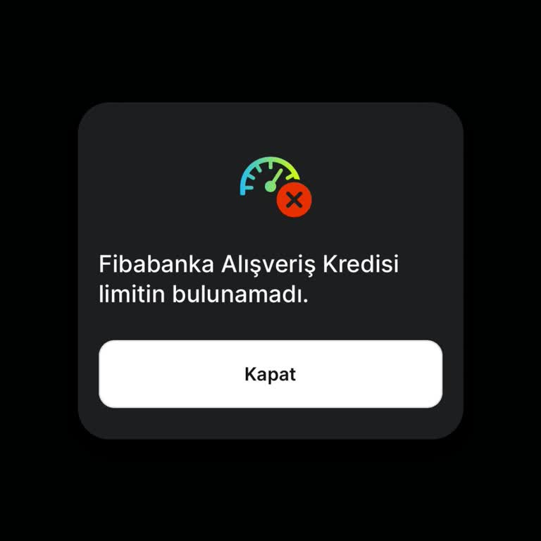 Fiba Bankası'ndan Sebepsiz Kredi Reddi