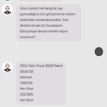 Vodafone'dan Çelişkili Paket Bilgilendirmesi