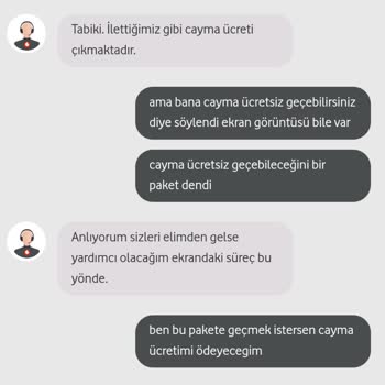 Vodafone'dan Çelişkili Paket Bilgilendirmesi