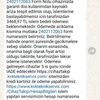 Garanti Kapsamında Olmayan Su Geçirmez Saat Sorunu