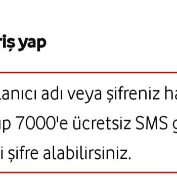 Vodafone Yanımda Uygulaması Giriş Sorunu