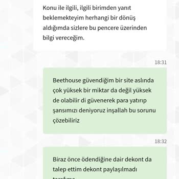 Ödeme Yapılmayan Çekim Talepleri