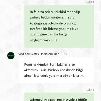 Ödeme Yapılmayan Çekim Talepleri