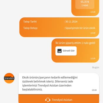 Eksik Ürün Teslimatı Ve Çözüm Sunulmaması