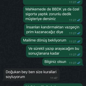 Zorunlu Olmayan Sigorta Yenilemesi Ve İptal Talebi