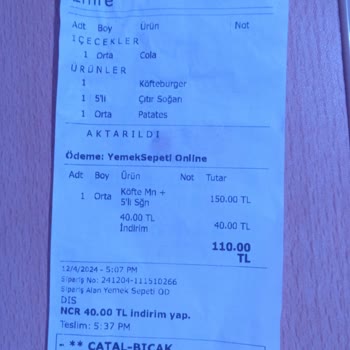 Hijyen Sorunu: McDonald's Siparişimde Saç Teli