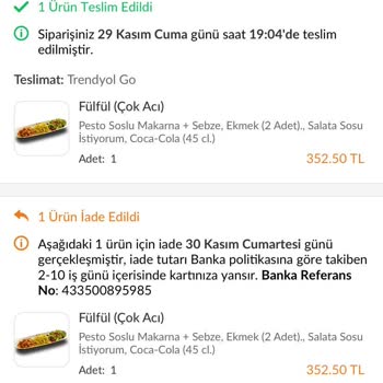 Trendyol GO'da Sürekli Eksik İçecek Sorunu