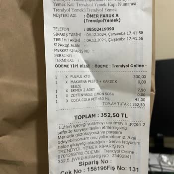 Trendyol GO'da Sürekli Eksik İçecek Sorunu