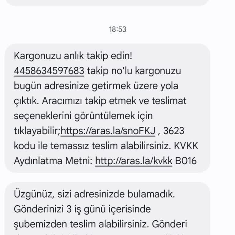 Aras Kargo'nun Teslimat Sorunları Ve Yanıltıcı Bilgilendirmesi